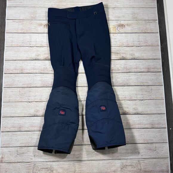 Vintage Roffe Snow Pants Men’s 30 Short Blue Skiing Winter Sports Retro *FLAW* - Picture 1 of 12